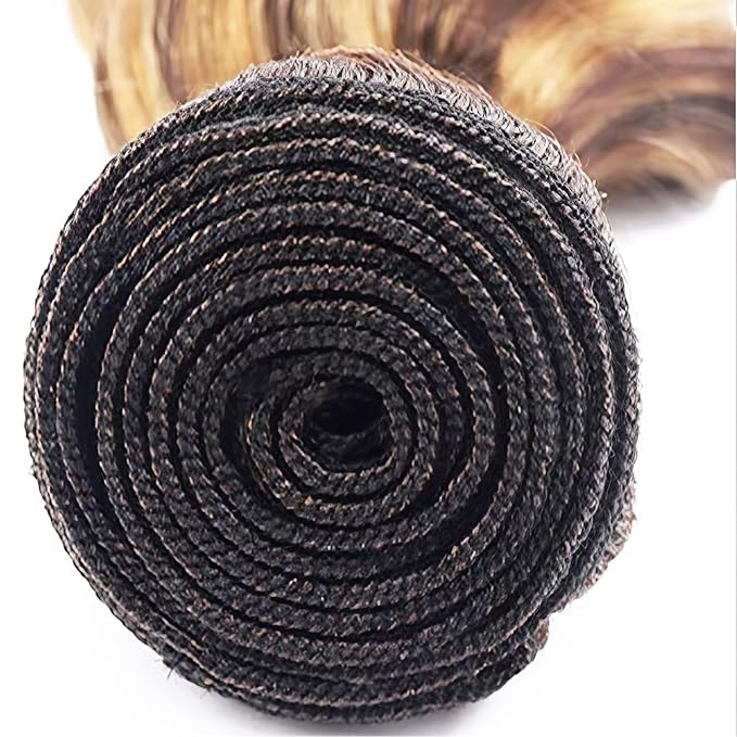 Highlight Deep Human Hair Bundles 16 18 20 Inch Brazilian Remy Virgin 10A Deep 3 Bundles Human Hair Hair Extensions Bundles P4/30 Highlight