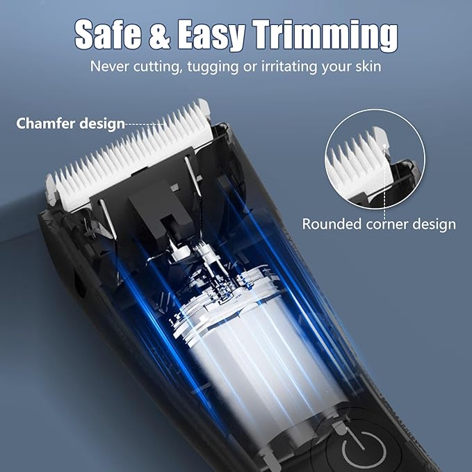 SUNNOW Body Hair Trimmer &amp Head Shavers for Bald Men Ball Pubic Hair Trimmer Head Electric Shavers Razor Kit Ball Body Groomer for Bikini/Groin/Grooming