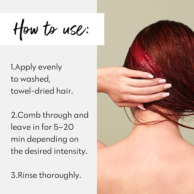FOUR REASONS Color Mask - Red - (27 Colors) Toning Treatment Color Depositing Conditioner Tone &amp Enhance Color-Treated Hair - Semi Permanent Hair Dye Vegan and Cruelty-Free 6.76 fl oz