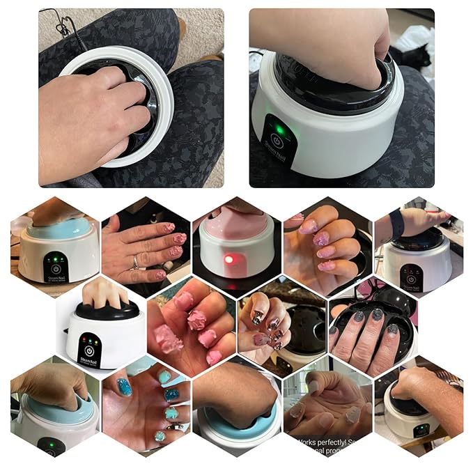 Nail Soaking Bowl Electric Soak off Bowl Manicure Soaker Nail Polish Remover Machine with Color Cuticle Nail Pusher for Gel Polish Acrylic Nails Dip Powder Removal Blue