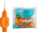 TePe Interdental Brush Original Soft Dental Brush for Teeth Cleaning Pack of 25 0.45 mm Extra-Small/Small Gaps Orange Size 1