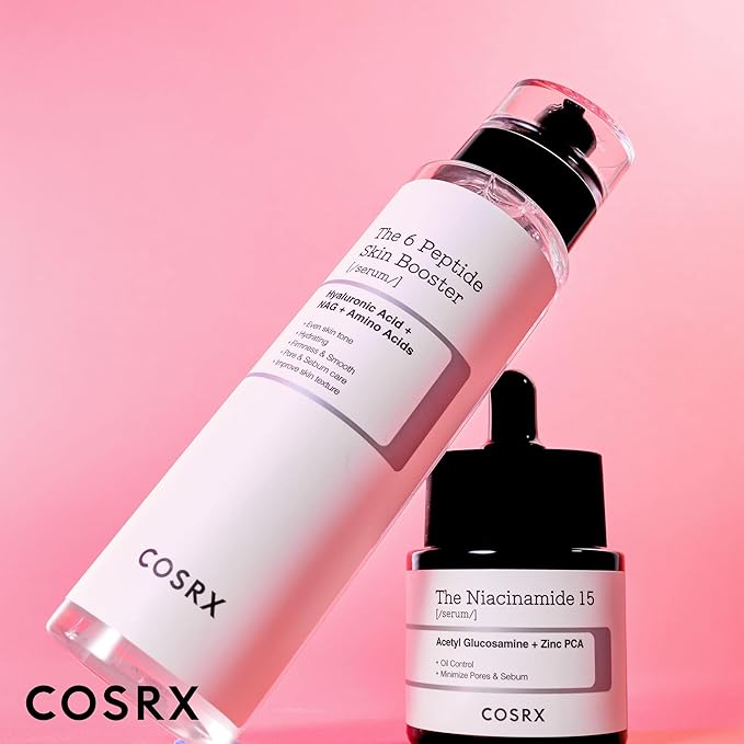COSRX Niacinamide 15% Peptide Booster Set - Amazon Exclusive - Korean Skin Care Set Gift Sets Niacinamide Serum Face Serum Stocking Stuffers Gifts For Women
