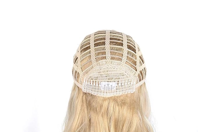 Onedor 23 Curly Hair Women Ladies 3/4 Half Wig Premium Japanese Synthetic fibers Wigs with Secured Mesh Head Cap (1416T)