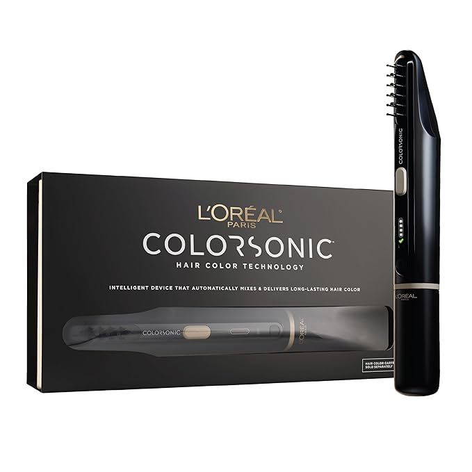 L'Oreal Paris Colorsonic Permanent Hair Dye Coloring Device for Root Touch Up All Over Color and Gray Coverage Mistake-Free Application (Hair Color Cartridge Sold Separately)