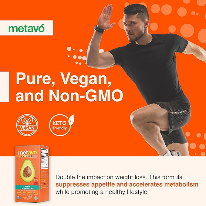 Metavo Advanced Weight Support ? Natural Diet Supplements with Essential Nutrients for Promoting Wellness Enriched with Avocados Green Tea Chromium &amp Green Coffee 90 Easy-to-Swallow Diet Pills
