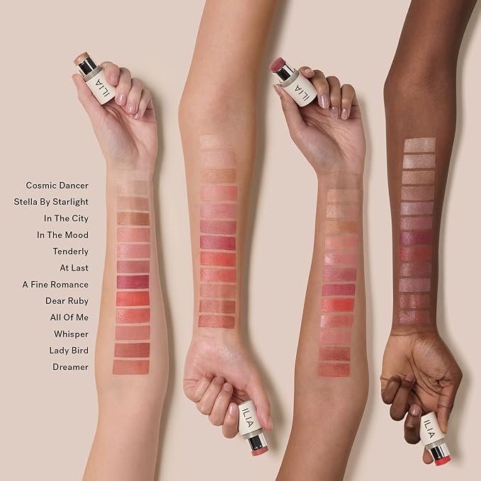 ILIA - Multi-Stick For Lips + Cheeks | Buildable Creamy Multi-Use Color Formula for All Skin Types | Nourish Soften Protect | Non-Toxic Vegan Cruelty-Free (In The City 0.15 oz | 4.5 g)
