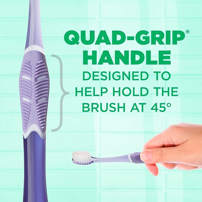GUM Technique Deep Clean Sensitive Toothbrush Compact Head &amp Ultra Soft Tapered Bristles for Adults with Sensitive 1ct (12pk)