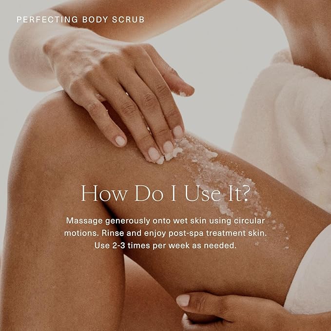 Oak Essentials Perfecting Body Scrub | Gentle Sugar Body Exfoliator for Visibly Smoother Softer Skin 7.1 Oz