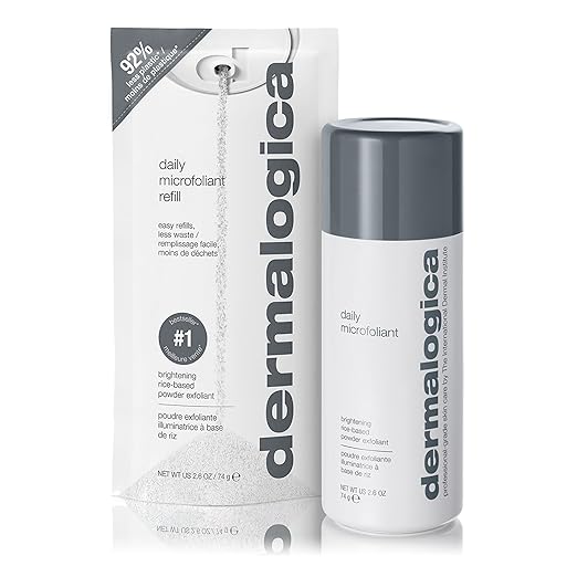 Dermalogica Daily Microfoliant Face Exfoliator Scrub Powder with Salicylic Acid and Papaya Enzyme Achieve Brighter Smoother Skin Daily