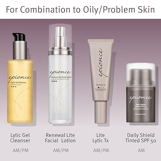 Epionce Lytic Gel Cleanser ? Gentle Foaming Face Wash &amp Makeup Remover | For Oily Combination &amp Problem Skin | Acne &amp Oil-Control Cleanser with Willow Bark | Dermatologist Skincare