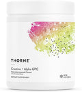 THORNE - Creatine + Alpha GPC - Micronized Creatine Monohydrate Powder - Support for Muscles &amp Cognitive Function* - for Women &amp Men - Watermelon Lemonade - NSF Certified for Sport - 30 Servin