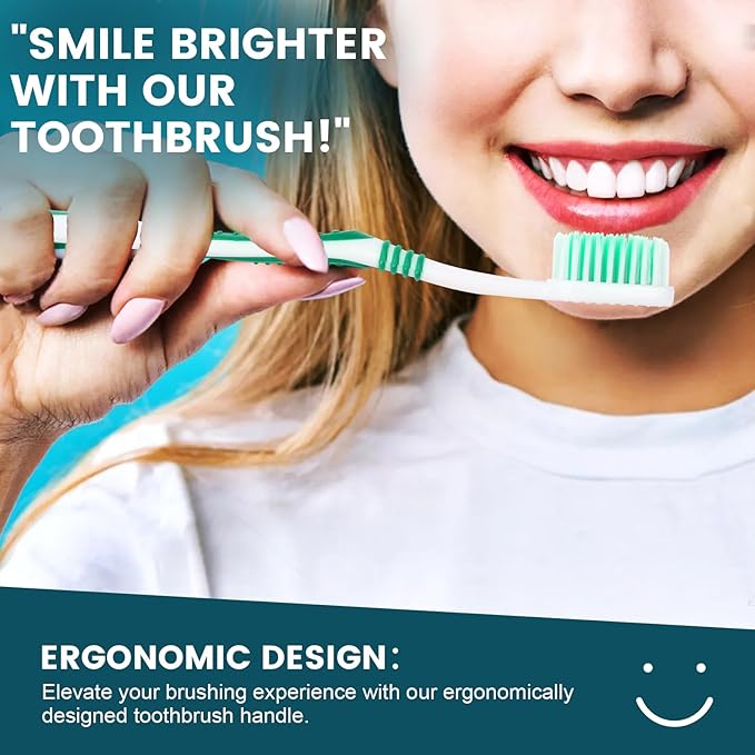 Navona 200 PCS Disposable Toothbrush with Toothpaste Bulk Travel Toothpaste Bulk Toothpastes Individually Wrapped Bulk Toothbrush Ergonomics HandleMedium Soft Bristle Perfect for Travel Hotel