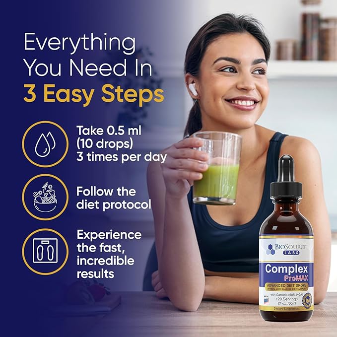 Complex ProMAX Premium Diet Drops 2 oz (2 Bottle Pack) - 60 Day Supply