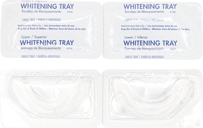Natural Elegance at-Home Teeth Whitening Kit ? 7 Pairs of Prefilled Trays (Upper &amp Lower) ? Carbamide Peroxide Gel ? Mint Flavor