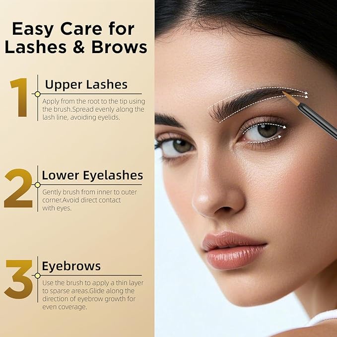 Eyelash &amp Eyebrow Growth Serum ? 15 Plant Extracts for Longer Denser &amp Fuller Lashes &amp Brows Boosts Natural Hair Developmenteyelash serumHypoallergenic Oil-Freelash growth serum (PURE