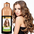 HERBBY Hair Color Shampoo for Gray Hair Coverage&ampColor Transform with 9 Herbal Extracts ?Long Lasting(6-8 Weeks)ShinyEvenly ColoredInstant Hair Dye Shampoo&ampConditioner 500 Ml (LIGHT BROWN