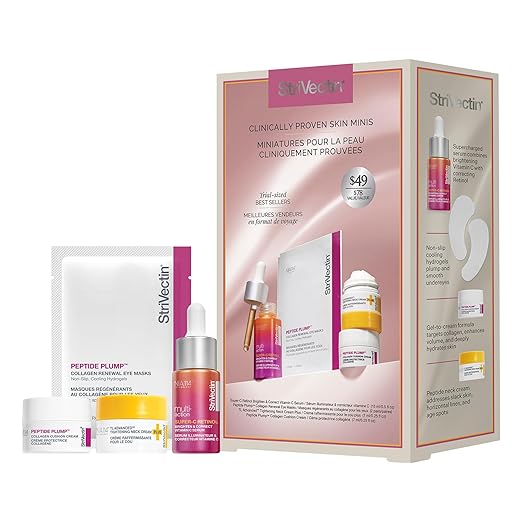 StriVectin Skin Care Holiday Gift Kits Beauty Routine Gift Sets - Brightening Smoothing &amp Hydrating Skin Care Stocking Stuffers