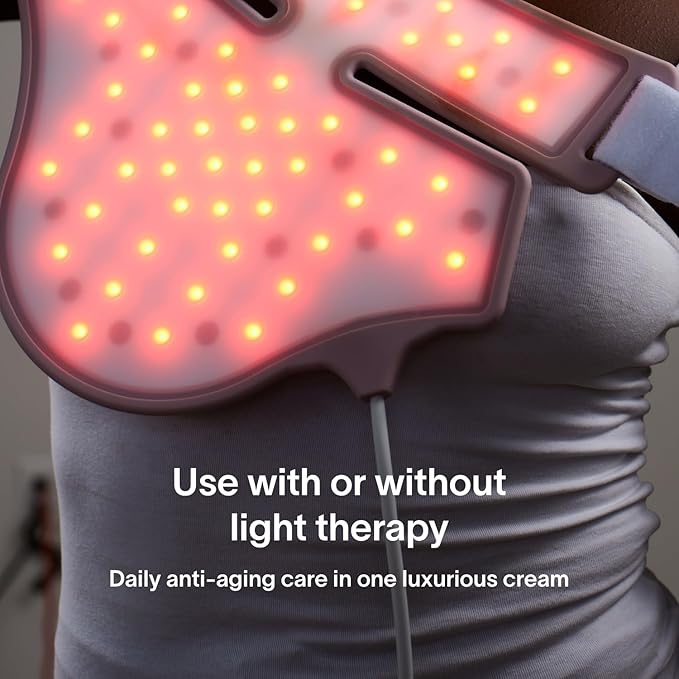 Solawave LightBoost Rich Cream for Face &amp Neck | Boosts Effects of Red Light Therapy | Daily Anti Aging &amp Skin Firming Moisturizer | Reduces Appearance of Fine Lines &amp Wrinkles Increases