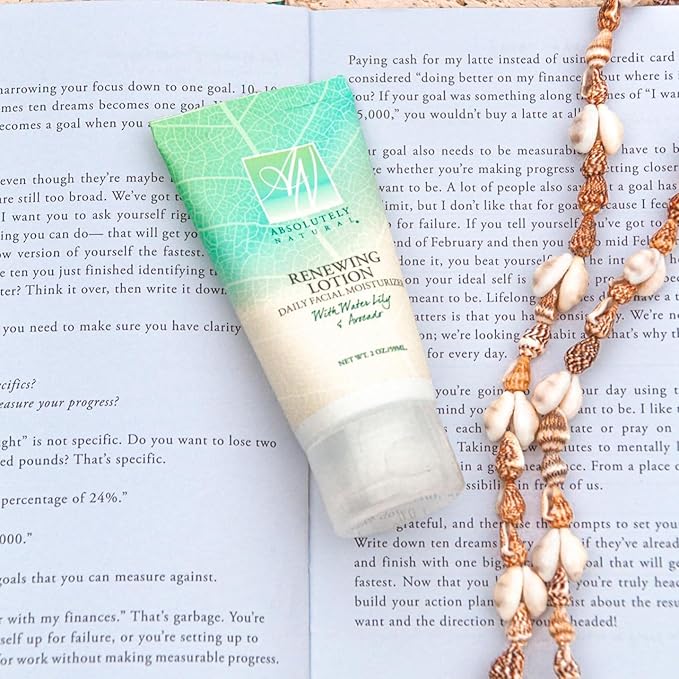 Absolutely Natural - Renewing Lotion Facial Moisturizer with Aloe Vegan Made in the USA