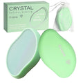 Premium Crystal Hair EraserPainless Exfoliation Hair Removal EpilatorNano Glass Hair Remover for WomenNatural Gentle and Efficient Shaver Trimmer on Leg Arm(Grass Green)