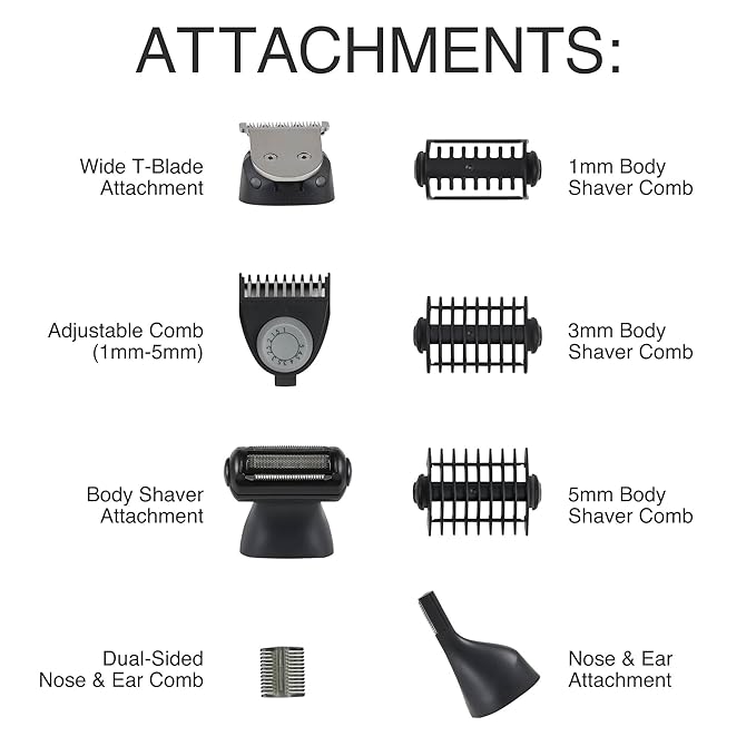 Remington ONE Shave &amp Groom Multi-Tool Electric Razor for Men Foil Shaver with 4 Full-Size Attachments &amp 5 Adjustable Combs for Beard Face &amp Body Grooming