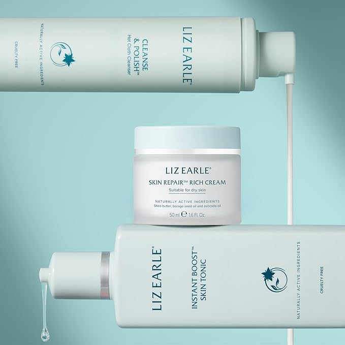 Liz Earle Skin Repair Rich Face Cream - Hydration Boosting Face Moisturizer with a Luxurious Cream Texture - Leaves Skin Feeling Soothed &amp Comforted (50 ml)