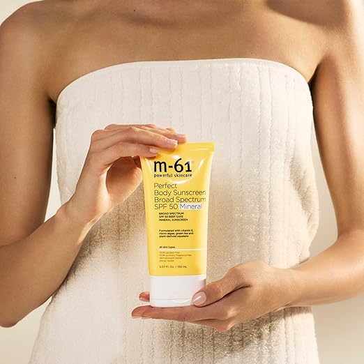m-61 Perfect Mineral Sunscreen SPF 50 | Reef-Safe Mineral Sunscreen SPF 50 With Vitamin E Green Tea