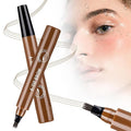 Microblading Eyebrow Pencil 2025 Upgraded 3D Waterproof Eyebrow Pen Fine Tip Long Lasting Brow Pen for Natural Brows Eye Brow Pencils for Women (Dark Brown)