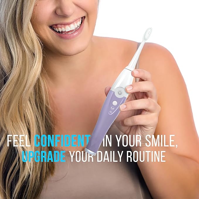 TAO Clean UV Sanitizing Sonic Toothbrush and Cleaning Station Electric Toothbrush Dual Speed Setting Lilac Bliss