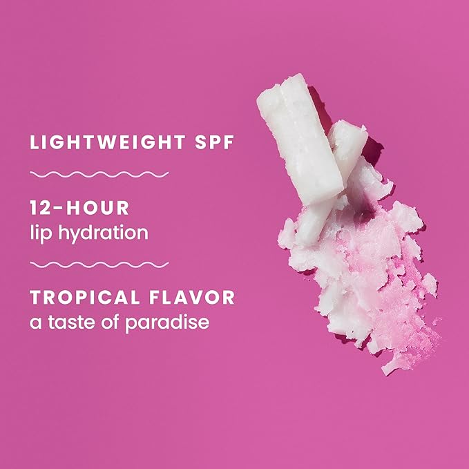 Hawaiian Tropic Tropical Lip Balm SPF 30 | SPF Lip Balm Beach Essentials Travel Sunscreen for Lips Beach Necessities Summer Essentials Sunblock for Lips Sun Protection 0.14oz (Pack of 10)