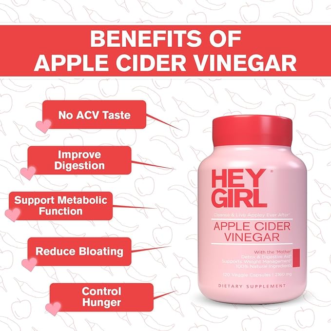 Apple Cider Vinegar Capsules with The Mother - 2160mg Apple Cider Vinegar Pills with Cayenne Pepper - 120 Vegan ACV Capsules with Mother for Detox Cleanse Keto Digestion &amp Bloating