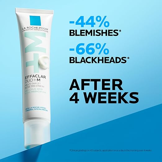 La Roche-Posay Effaclar Salicylic Acid Acne Treatment For Face Mattifying Acne Gel Cream Spot Treatment for Blackheads Whiteheads &amp Pores Prevents New Pimples Non-Greasy Sensitive Skin Safe