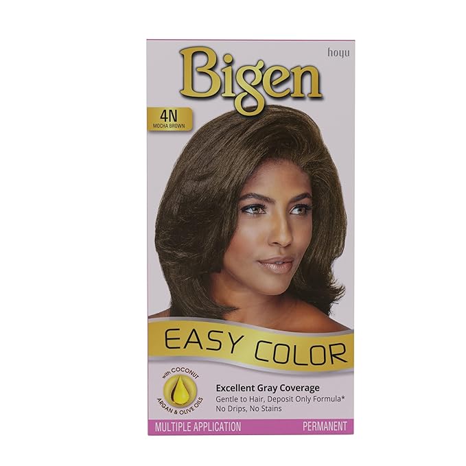 4N Bigen Easy Color for Women 4N Mocha Brown-New Formula New Look - 3 Pack