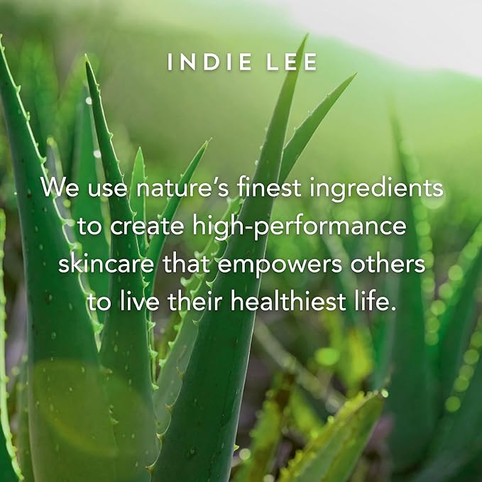 Indie Lee Brightening Facial Cleanser - Daily Hydrating Cleanser Makeup Remover &amp Exfoliating Face Mask to Brighten Firm &amp Protect Dry Skin - Clean Gentle Face Wash (4.2oz)