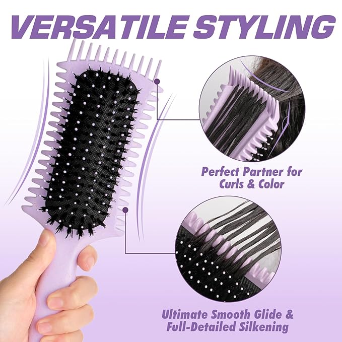 Candy Brush Curl Defining Hair Brush for Effortlessly Detangling Shaping and Styling Curls Upgrade Curl Brushes with Hair Coloring &amp Dyeing Design for All Hair Types for Women and Girl Idea Gift