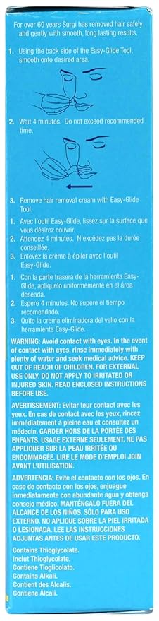 SURGI-CREAM Hair Remover For Face Extra Gentle Formula 1 oz (Pack of 12)