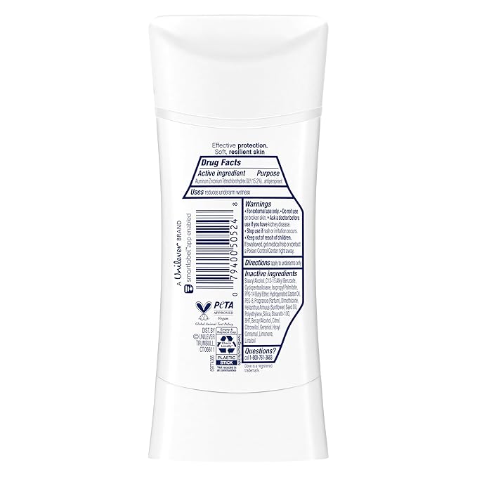 Dove Advanced Care Antiperspirant Deodorant Stick Coconut Water &amp Lime scent 4 Ct for helping skin barrier repair after shaving 72H odor control &amp all-day sweat protection for soft underarms 2