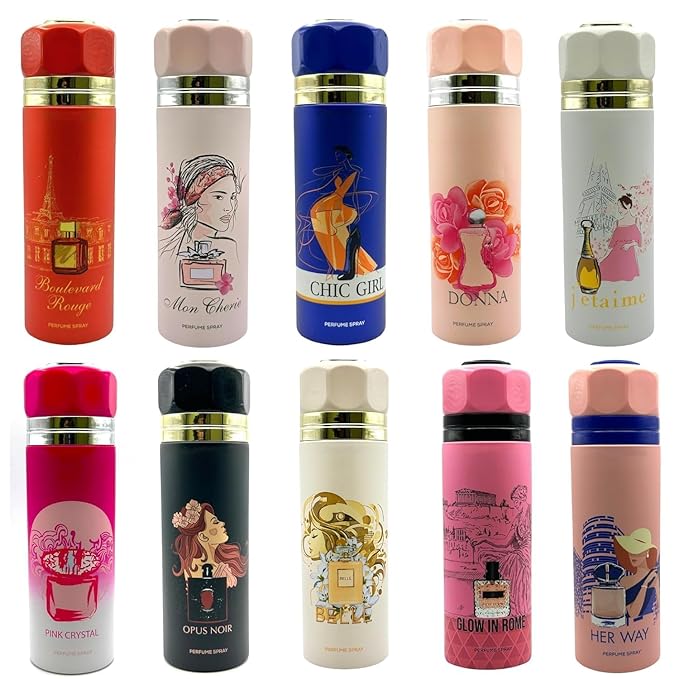 Perfumes for womenHigh End Designer Fragrance Sampler Set Perfume spray for women (pack of 6 x 200ml Sample Sprays) Randomly Selected &amp Packed Gift set for woman | Fragrance variety pack for Wome