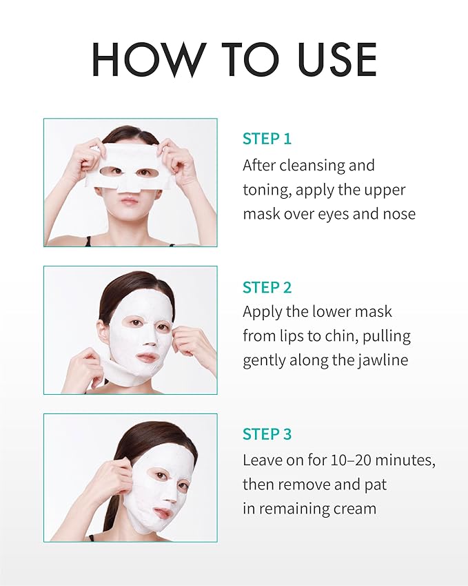 REJURAN® Perfect V Tighter Dual-Sheet Lifting Sheet Mask c-PDRN® (4ea) ? Face &amp Jawline Lifting and Firming Original PDRN &amp Purecolla Deep Moisturizing Skin Tightening Anti-Aging Korean Ski