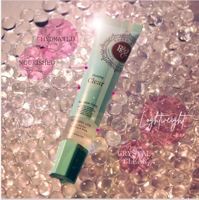 ROS?E &amp CO Rosee Lip Gloss Vegan &amp Cruelty Free Treatment Professional Make up Long Lasting Glossy with Shea Butter Moisturize Protect &amp Smooth High Shine Non-Sticky - Set of 8-2