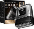 Cordless Foil Shaver for Men: High-Speed 6000RPM Dual Replacement Heads (Foil + Trimmer) USB-C Rechargeable IPX7 Waterproof &amp Battery Display
