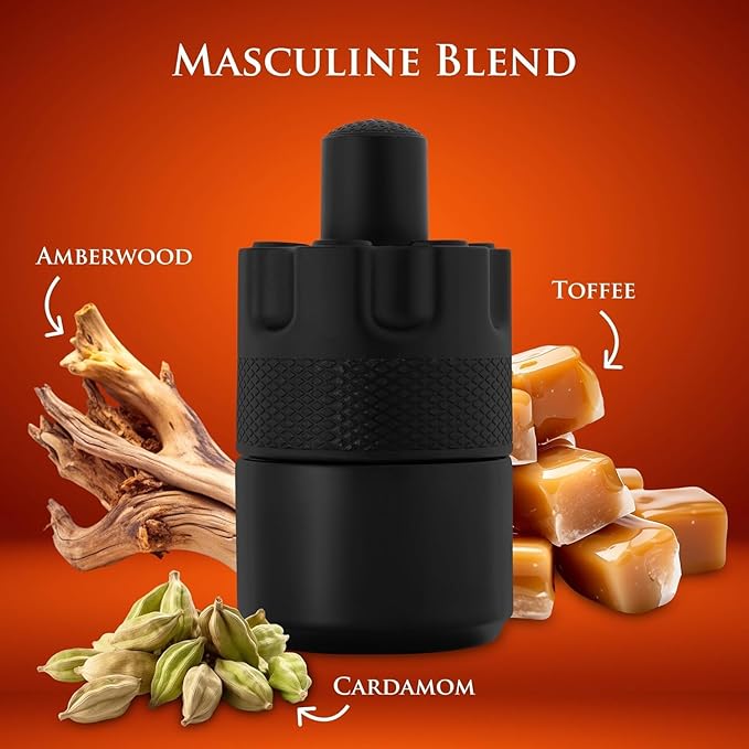 Woundid Men's Cologne Gift Set Black Gold Silver 3.4 oz Each Woody Spicy Fragrance with Amberwood and Cardamom 3-Pack