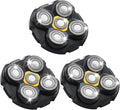 Shaver Replacement Heads Compatible with Microtouch Titanium Head Shaver for Bald Men 3 Pack