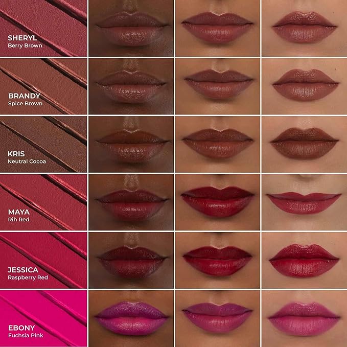 Thrive Causemetics Impact-FULL Smoothing Lipstick Moisturizing Lip Makeup Essential with Vitamin E Lightweight Creamy Lipstick for Women Long Lasting Vegan Shade Maya (Rich Red)