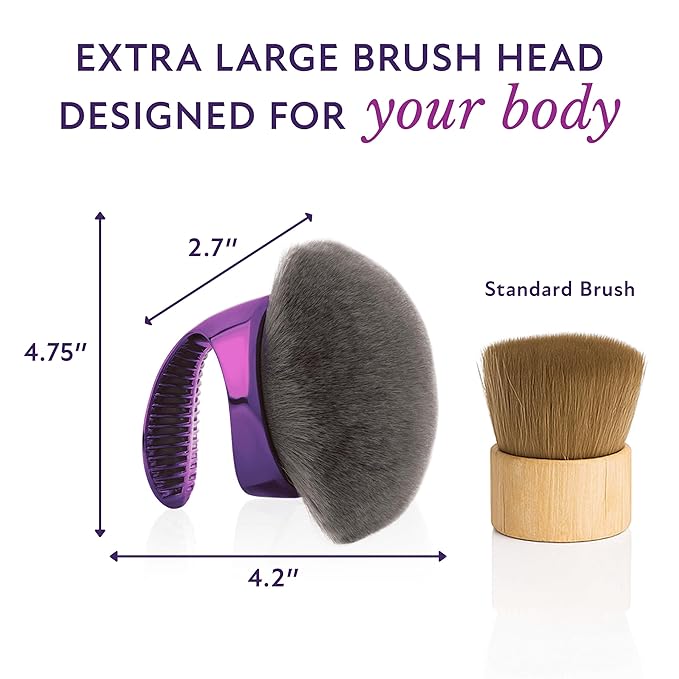 Westmore Beauty Blend &amp Blur Body Kabuki Brush &amp Self Tanner Brush - For Body Makeup &amp Foundation - Blending Applicator For Self Tanning - Durable Vegan Bristles