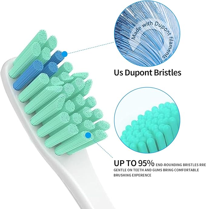 Replacement Toothbrush Heads for Philips Sonicare Electric Toothbrush Replacement Brush Heads Compatible with Philips Sonicare Electric Toothbrush 6Pack