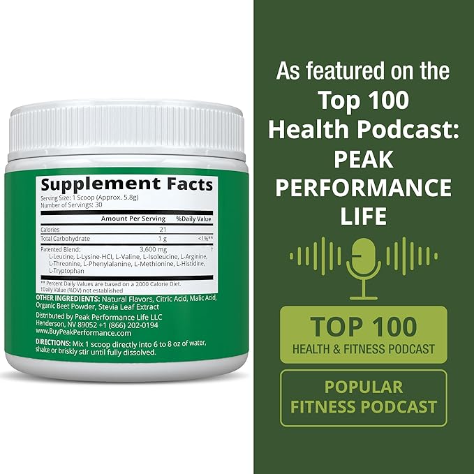 All 9 Essential Amino Acids Powder with 26 Clinical Studies. EAAs 32X Effective vs BCAA/BCAAS Branched Chain Aminos. Pre or Post Workout EAA Supplement. Perfect for Energy Muscle Growth. Wildberry
