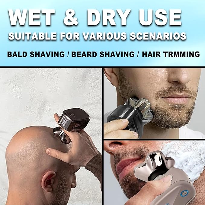 Head Shaver Replacement Heads Compatible with Sk-ull Shaver Pitbull Gold PRO Pitbull Silver PRO Palm Pitbull Platinum PRO Electric Razor Replacement head for Superior Shaving (12 PACKS)