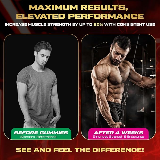 Creatine Monohydrate Gummies for Men &amp Women 9000MG Creatine Gummies Sugar Free - Mixed Flavored with L-Taurine BCAA 2:1 B12 B6 for Boost Strength Focus &amp Endurance Vegan Non-GMO 120pcs