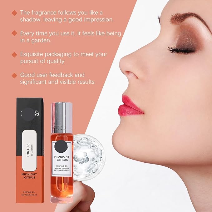 Charming Orange Blossom Rollerball Perfume - Fresh Light Scent For Daily &amp Casual Wear Unisex Fruity Fragrance With Long-lasting Appeal(3PCS)